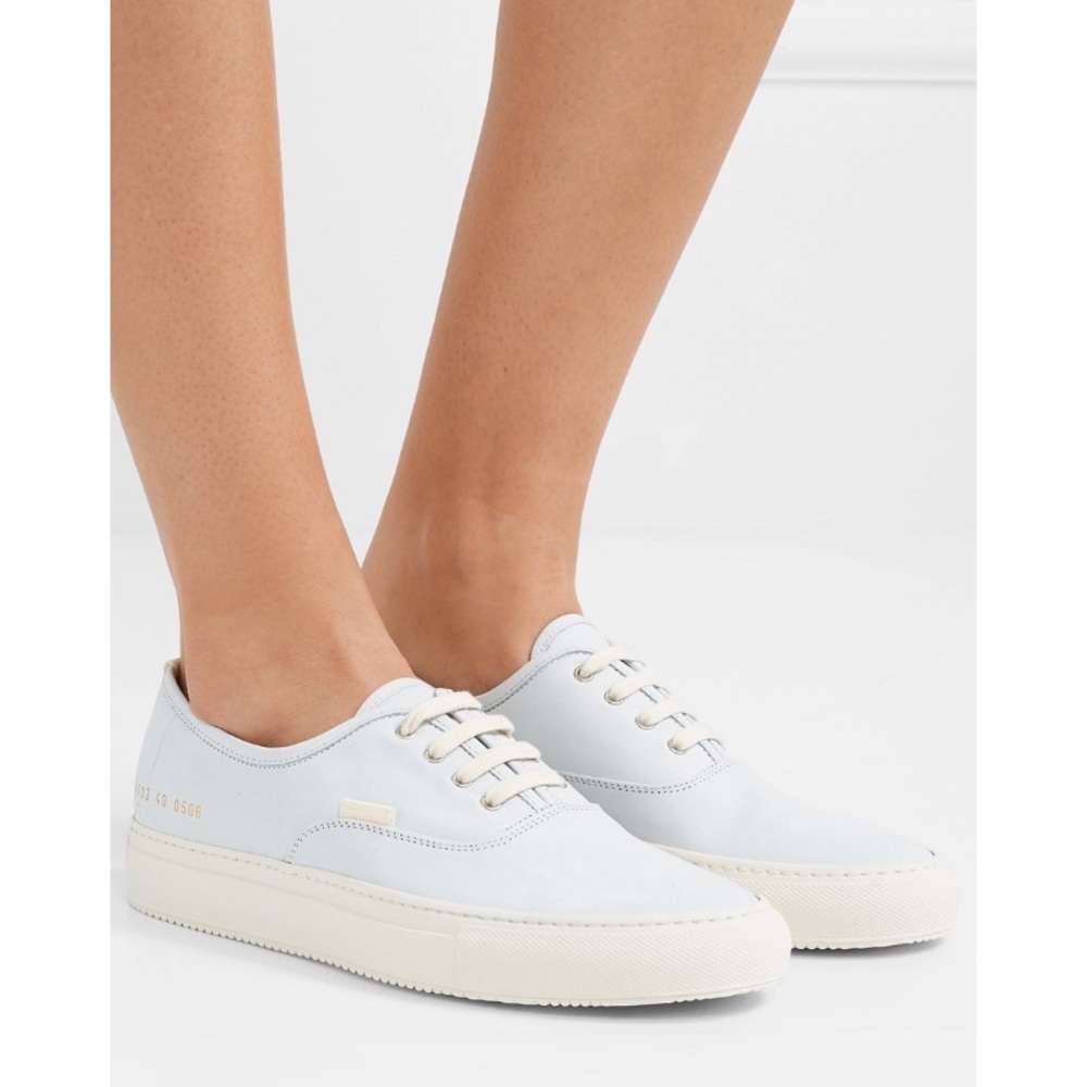Four Hole nubuck sneakers.